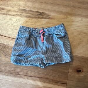 Boden Striped Blue and White Shorts with heart pockets